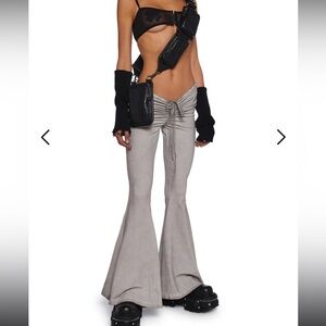 V-Cut Washed Bell Bottoms